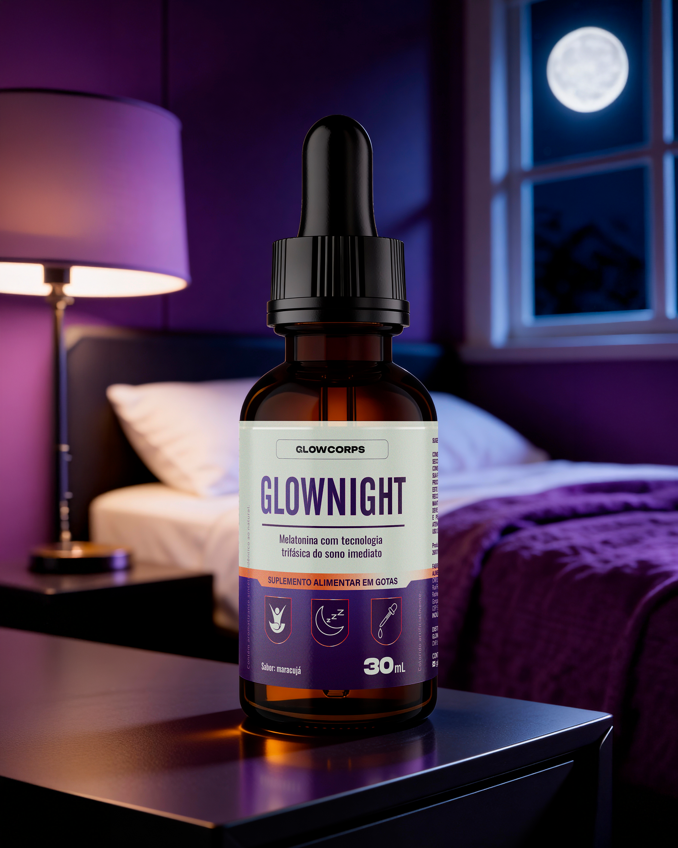 GlowNight® — Suplemento Natural para o Sono